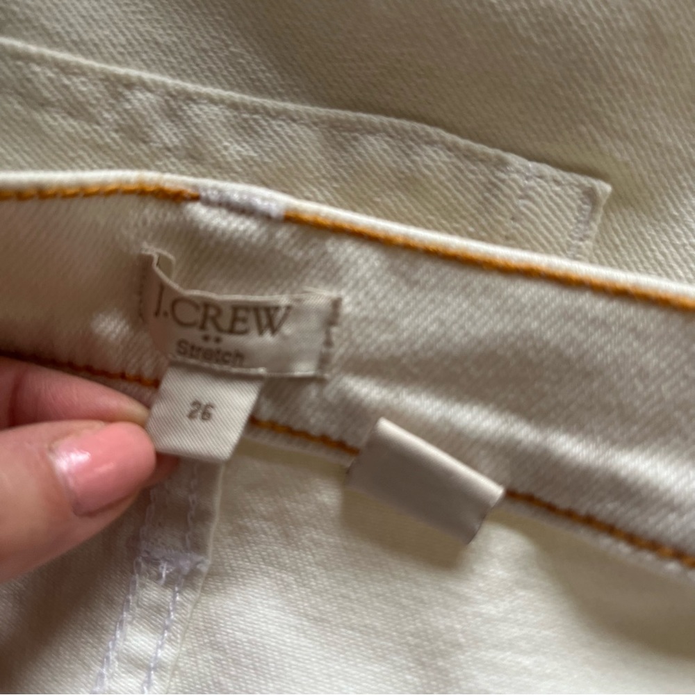 J. Crew Cream Jean Shorts - Picture 4 of 5